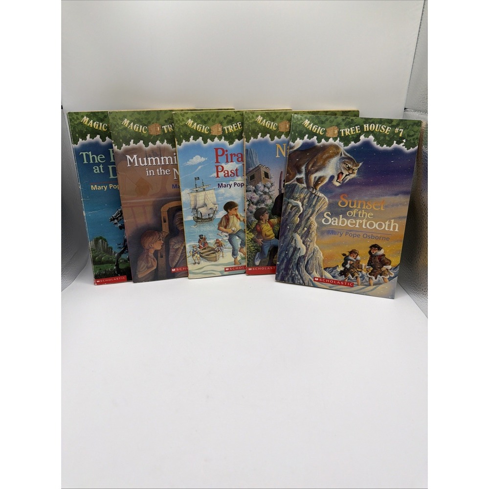 Magic Tree House Books Lot 5 #2 #3 #4‎ #5 #7 Mary Pope Osborne Paperback
